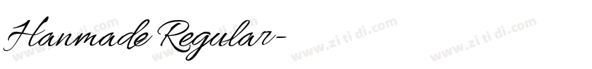 Hanmade Regular字体转换